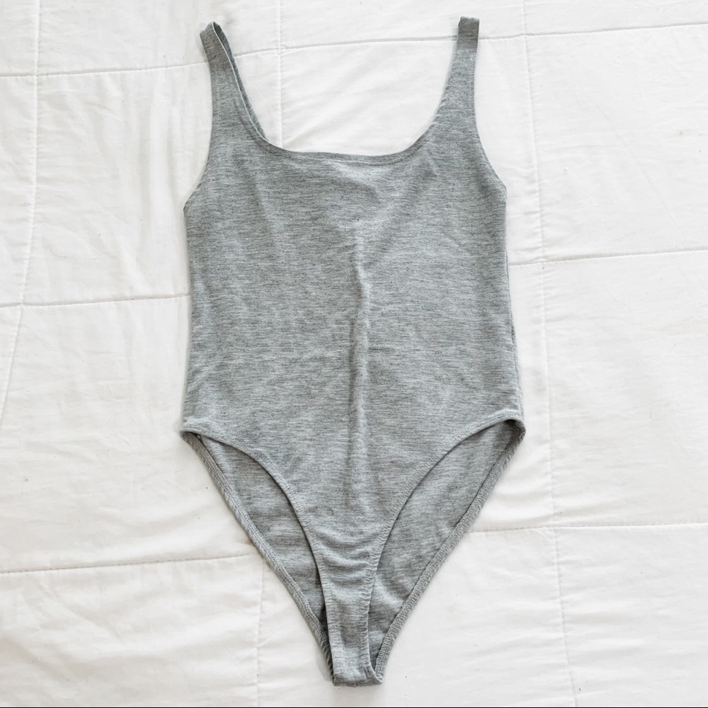 Zara trafaluc grey bodysuit